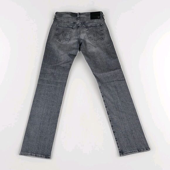AG Adriano Goldschmied The Graduate Tailored Leg Men Gray Distressed Jeans 32x32 - Picture 2 of 7